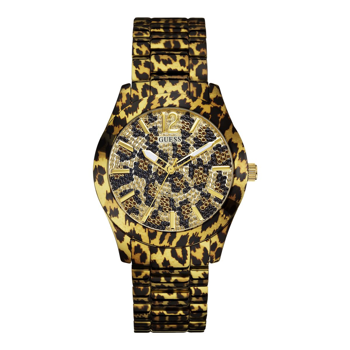 Guess Animal Print Dial Women Analog Watch GW0450L1