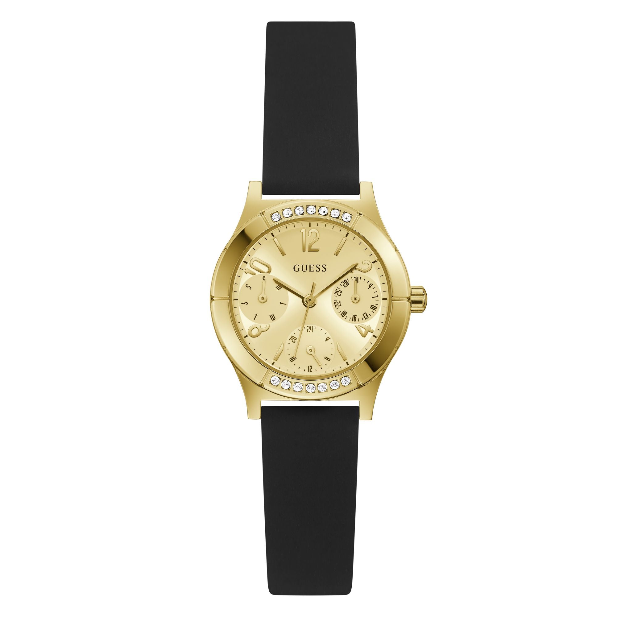 Guess Sport 29 mm Gold Dial Women Chrono Watch GW0451L1