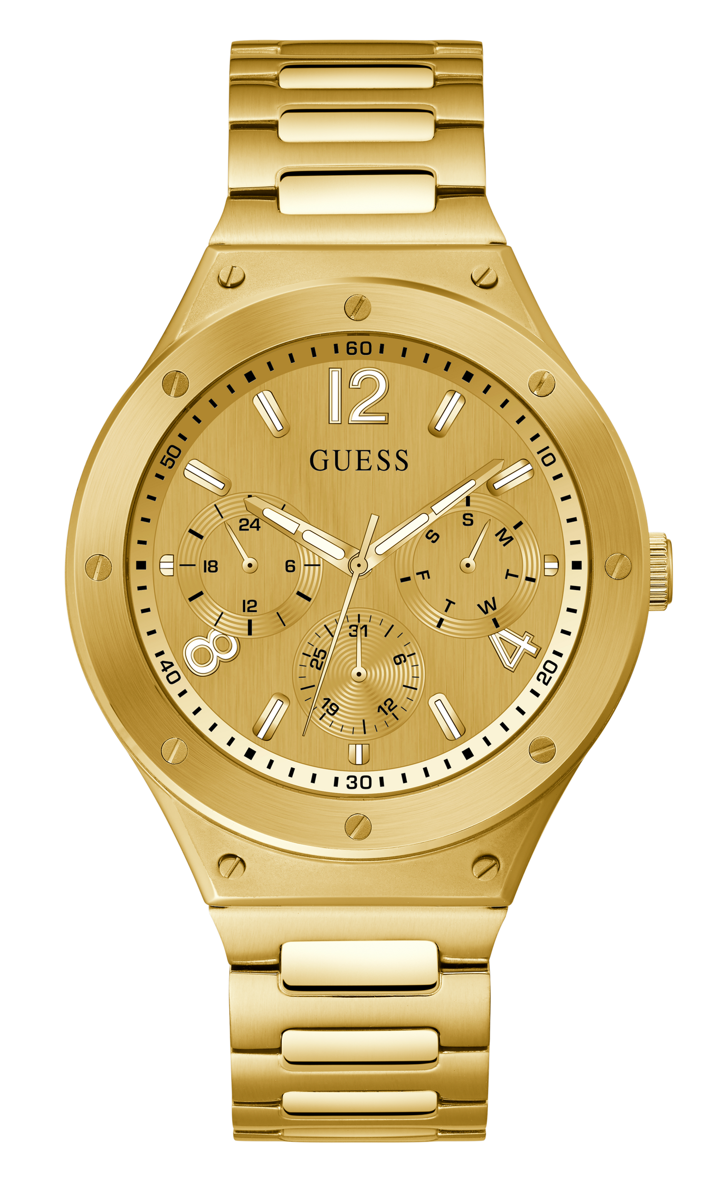 Guess Gold Dial Men Watch - GW0454G2