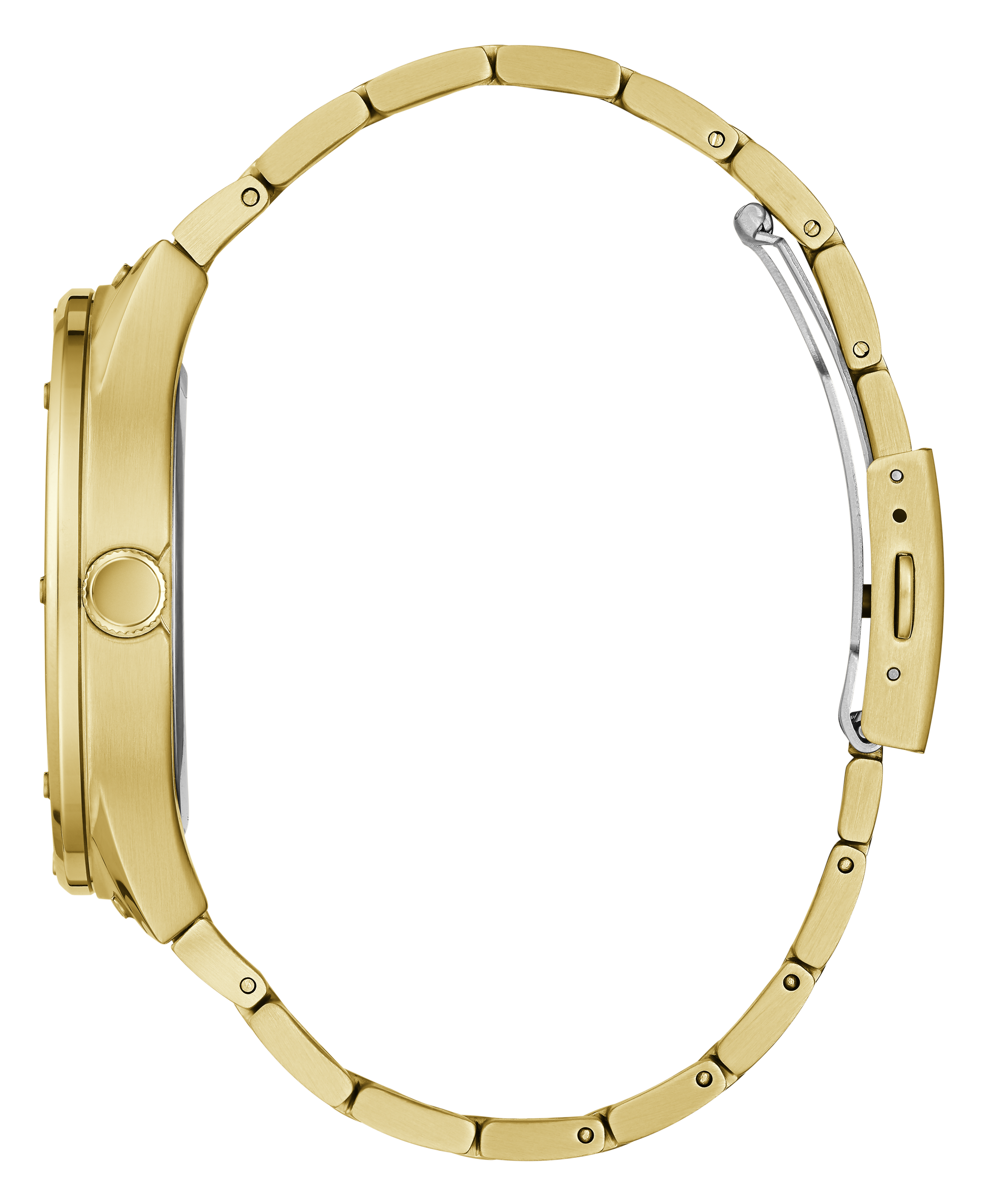 Guess 44 mm Gold Dial Men Analog Watch GW0454G2