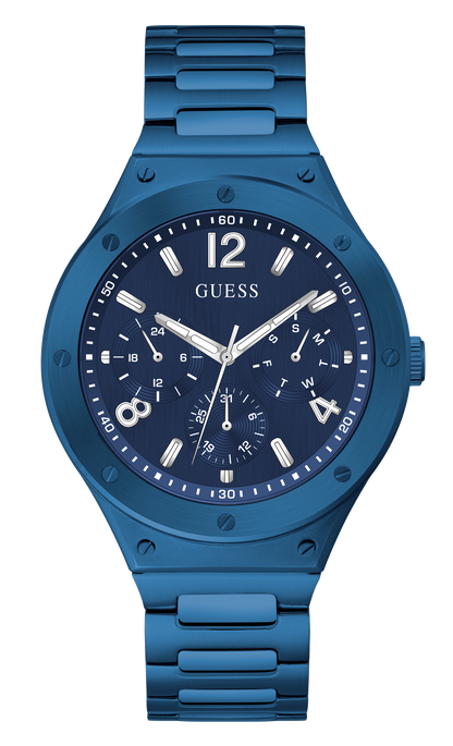 Guess Mens Blue Multi-function Watch - GW0454G4