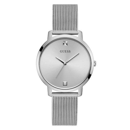 Guess Women 40 mm Silver Dial Analog Watch- GW0458L1