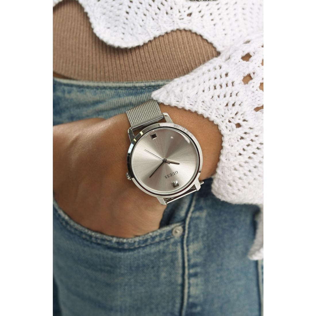 Guess Women 40 mm Silver Dial Analog Watch GW0458L1