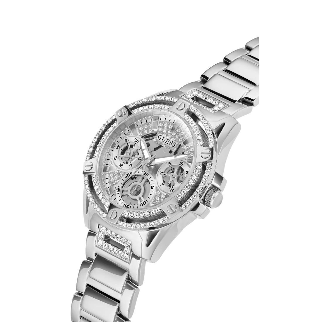 Guess Trend 40 mm Size Silver Dial Women Chronograph Watch GW0464L1