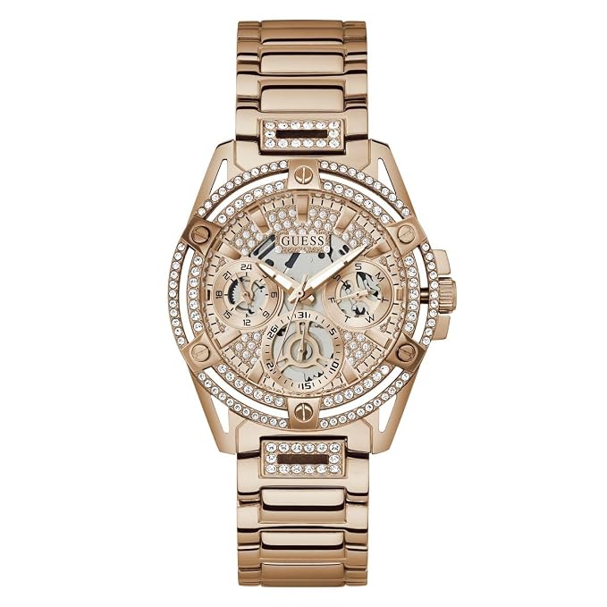 Guess Stainless Steel Analog Gold Dial Women's Watch GW0464L3