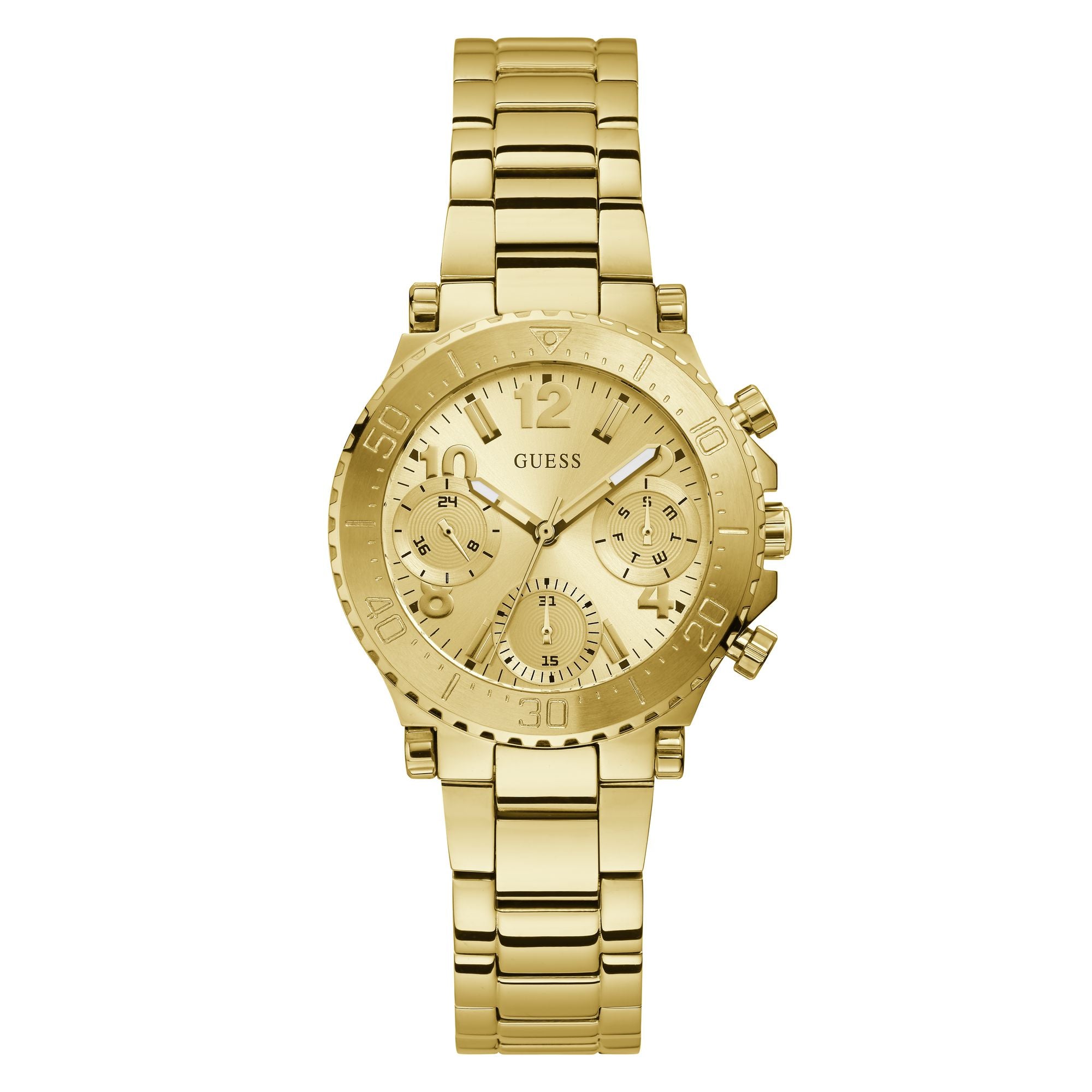 Guess Champagne Dial Women Analog Watch GW0465L1
