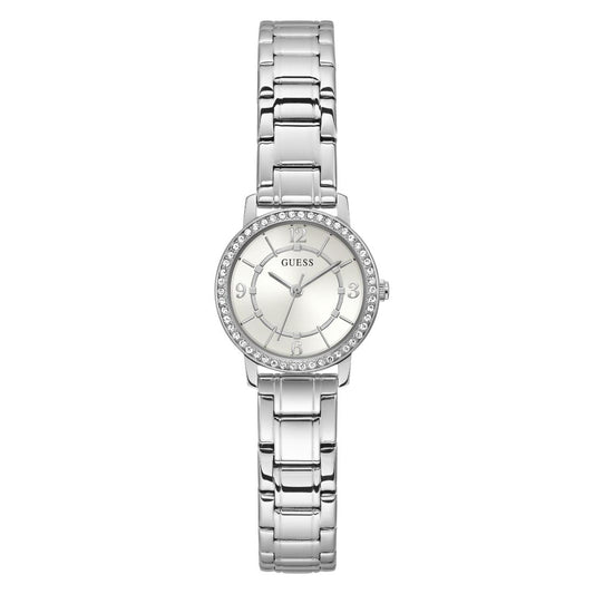 Guess Dress 28 mm White Dial Women Analog Watch- GW0468L1