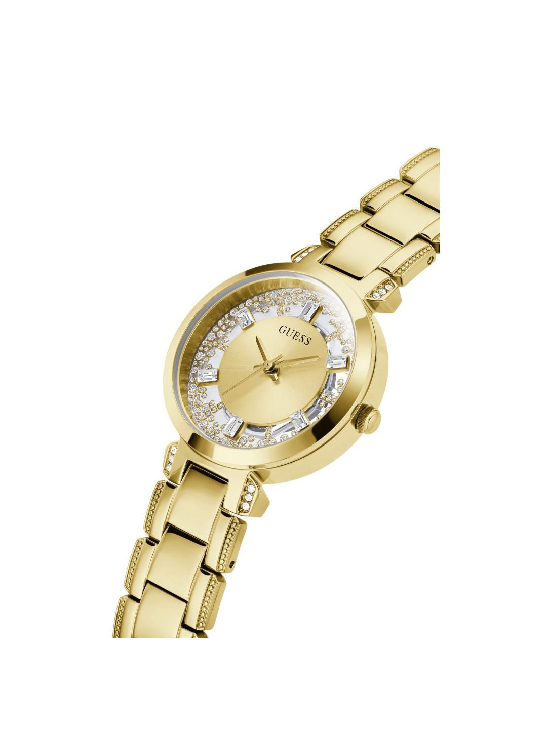 Guess Dress 33 mm Gold Dial Women Analog Watch - GW0470L2