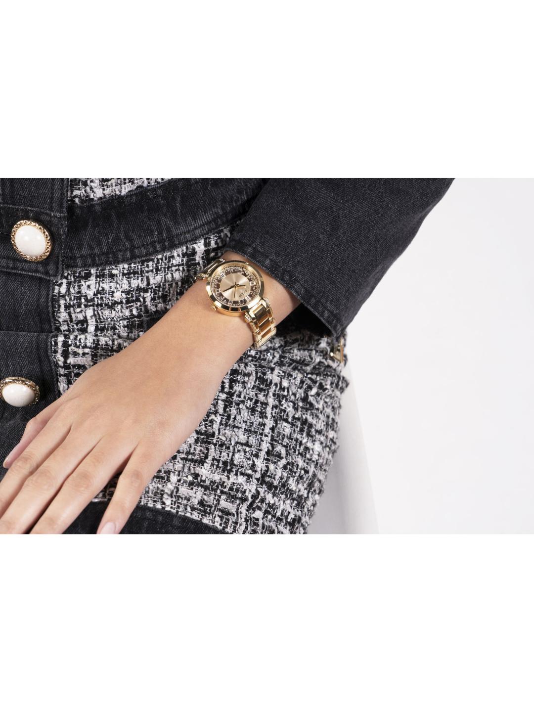 Guess Dress 33 mm Gold Dial Women Analog Watch - GW0470L2