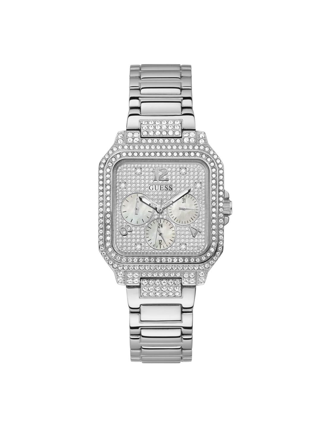 Guess Silver Dial Women Analog Watch GW0472L1
