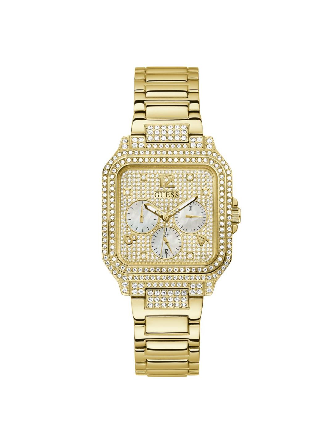 Guess Champagne Dial Women Analog Watch GW0472L2