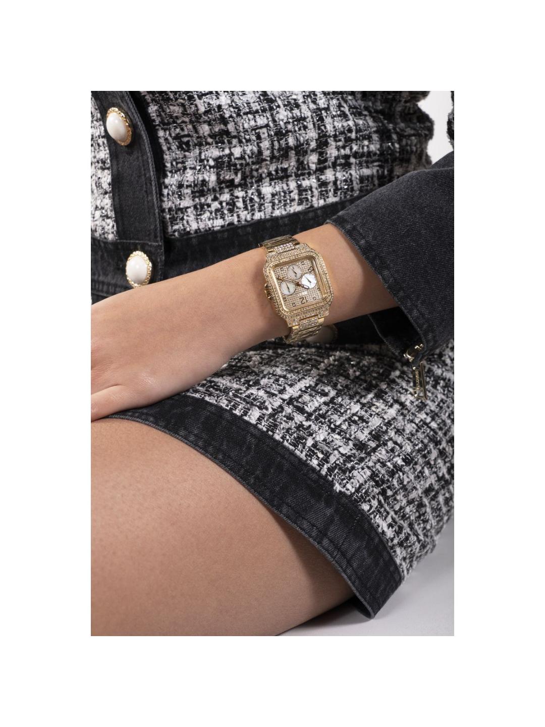 Guess Champagne Dial Women Analog Watch GW0472L2