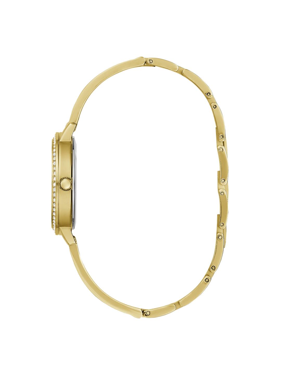 Guess Bejeweled Women 32 mm Champagne Dial Analog Watch GW0474L2M