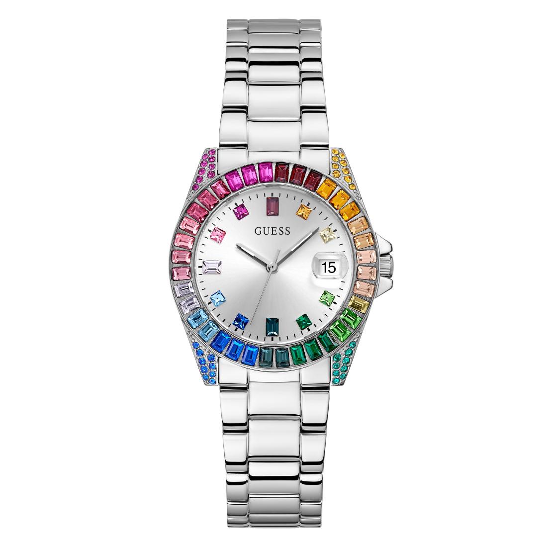 Guess Dress 34 mm Silver Dial Women Analog Watch- GW0475L4
