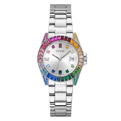 Guess Dress 34 mm Silver Dial Women Analog Watch- GW0475L4