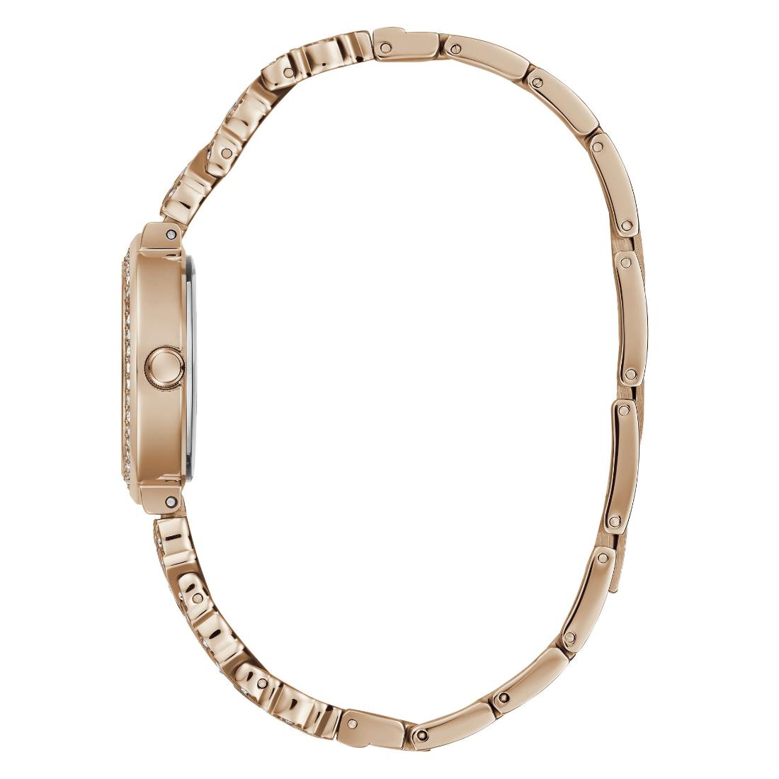 Guess TREASURE Women Rose Gold Round Dial Analog Watch GW0476L3