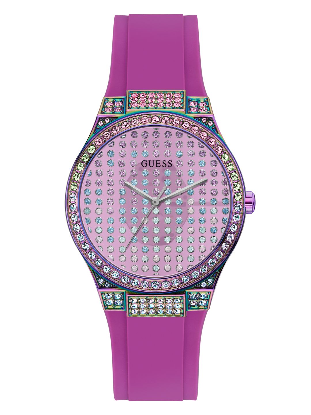 Guess Radiance Pink Dial Ladies Trend Watch GW0482L2