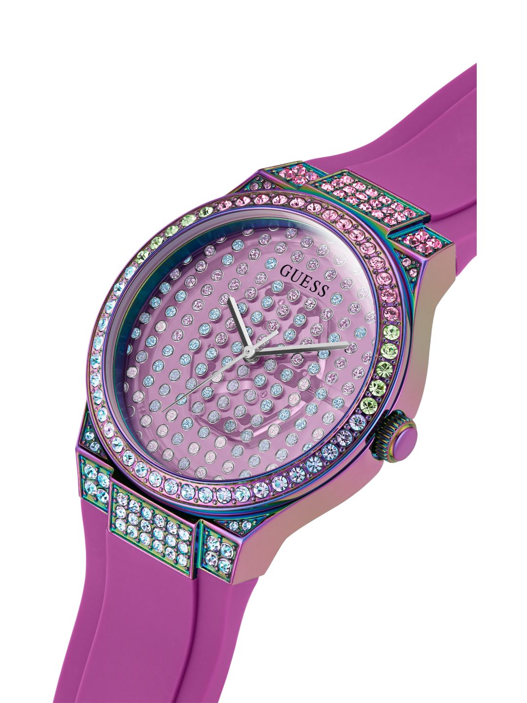 Guess Radiance Pink Dial Ladies Trend Watch GW0482L2