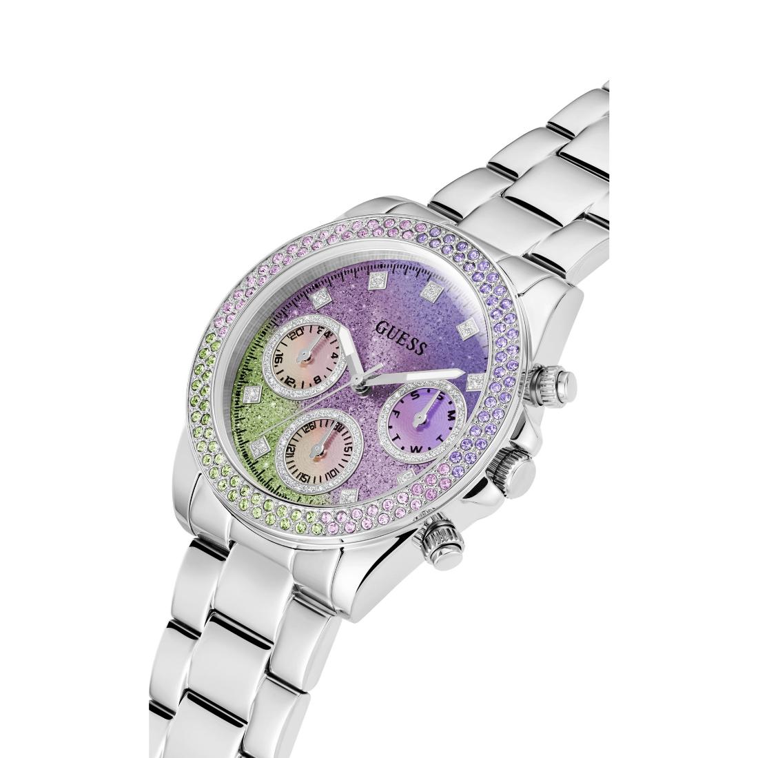 Guess Sol 38 mm Size Purple Dial Women Analog Watch - GW0483L1