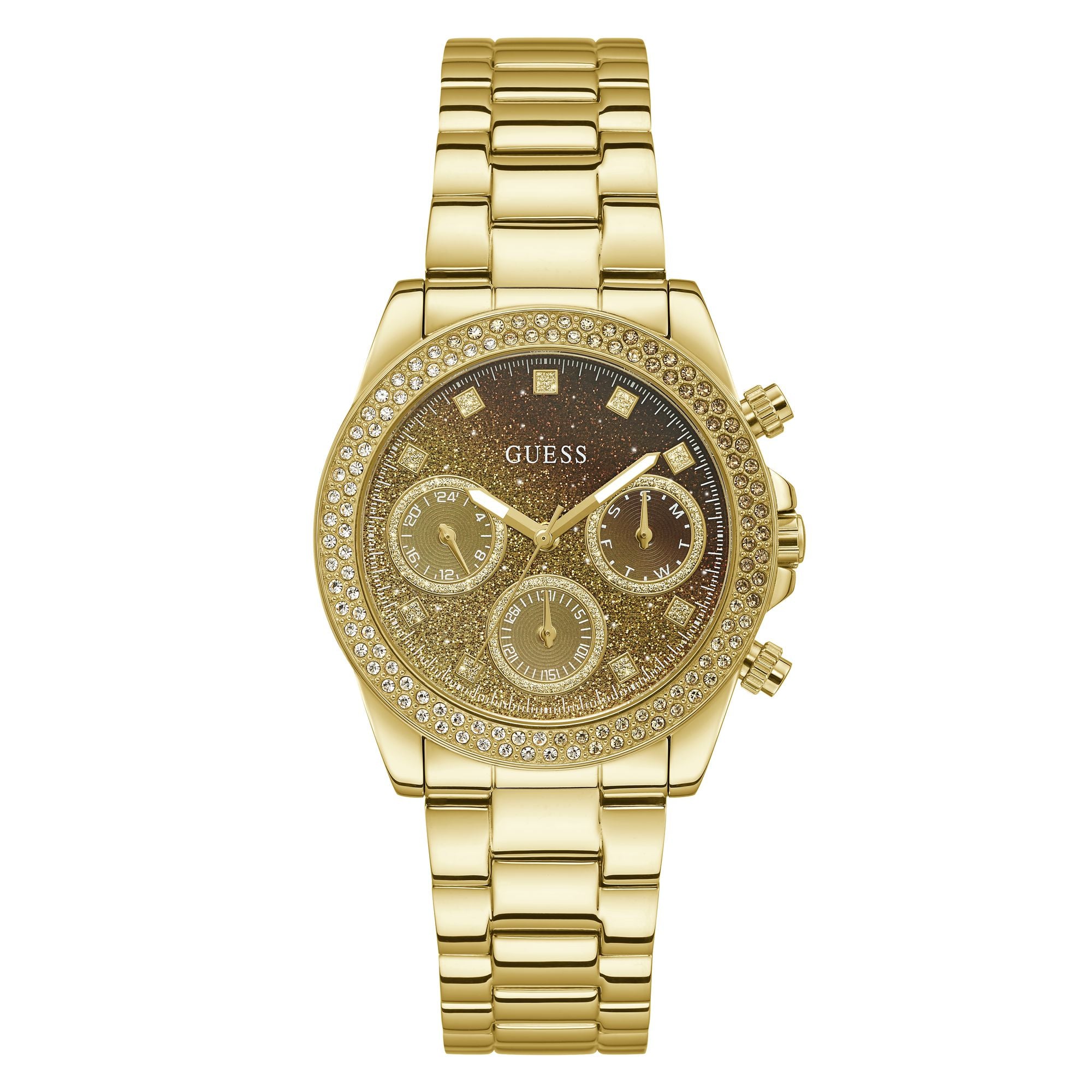 Guess Champagne Dial Analog Women Watch GW0483L2