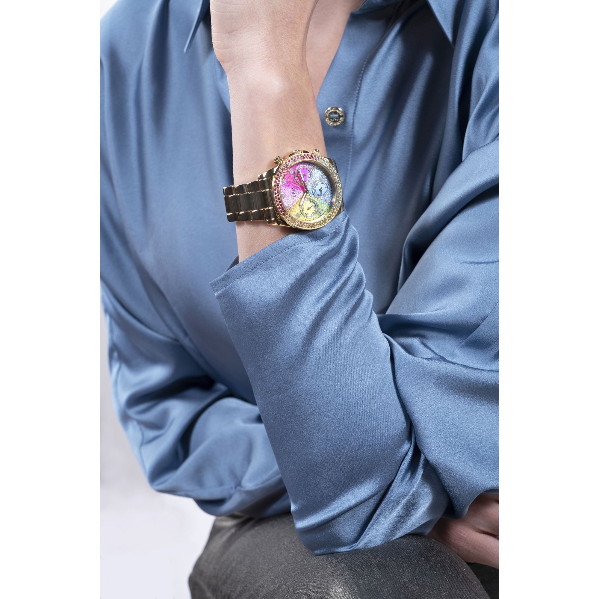 Guess Ladies Multicolor Dial Analog Watch GW0483L4