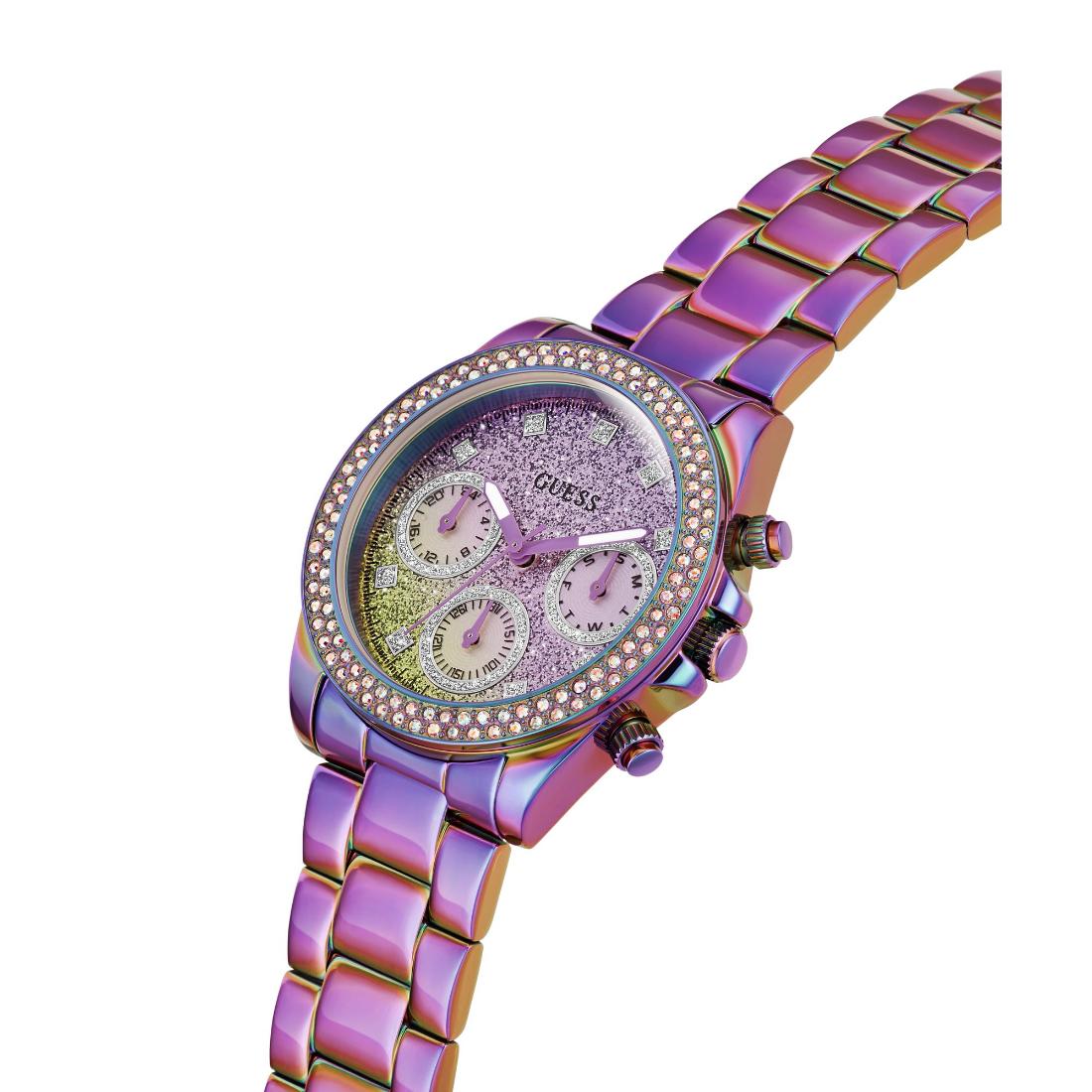 Guess Women 38 mm Size Iridescent Dial Analog Watch GW0483L5