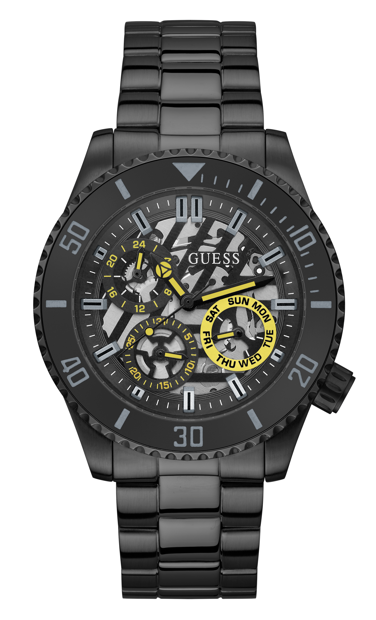Guess Mens Black Multi-function Watch GW0488G3