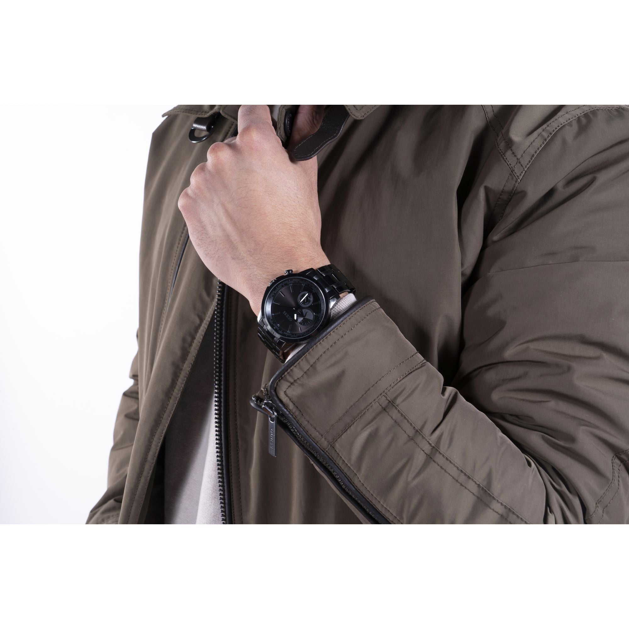 Guess Black Dial Men Analog Watch GW0490G3