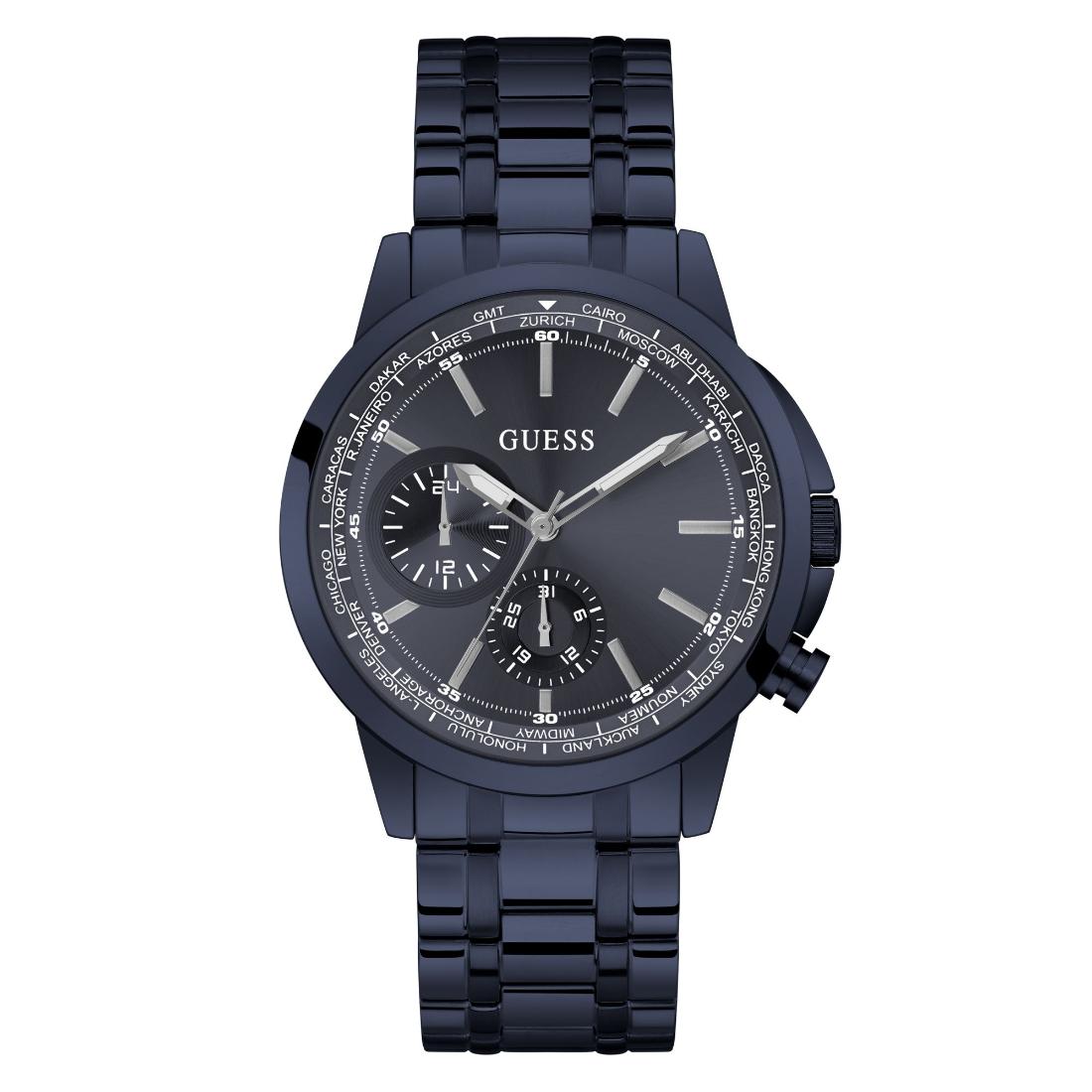 Guess Sport 44 mm Size Blue Dial Men Chronograph Watch - GW0490G4