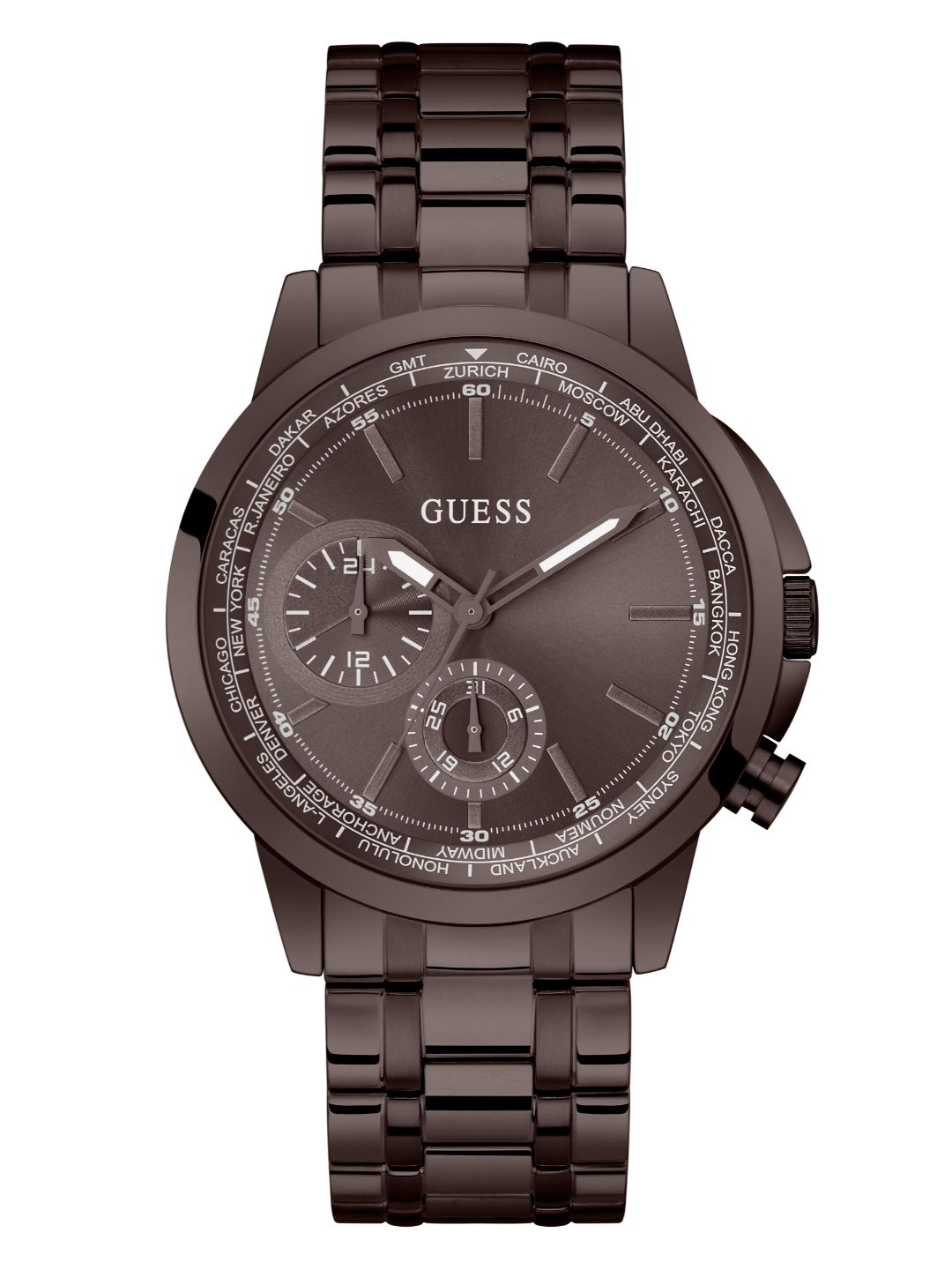 Guess Chocolate Brown Dial Men Watch GW0490G5