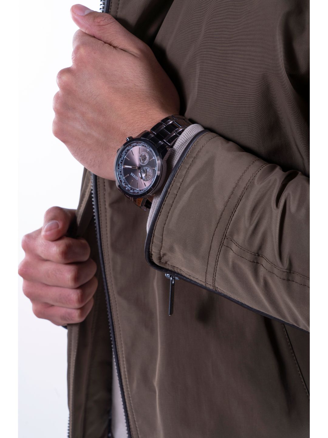 Guess Chocolate Brown Dial Men Watch GW0490G5
