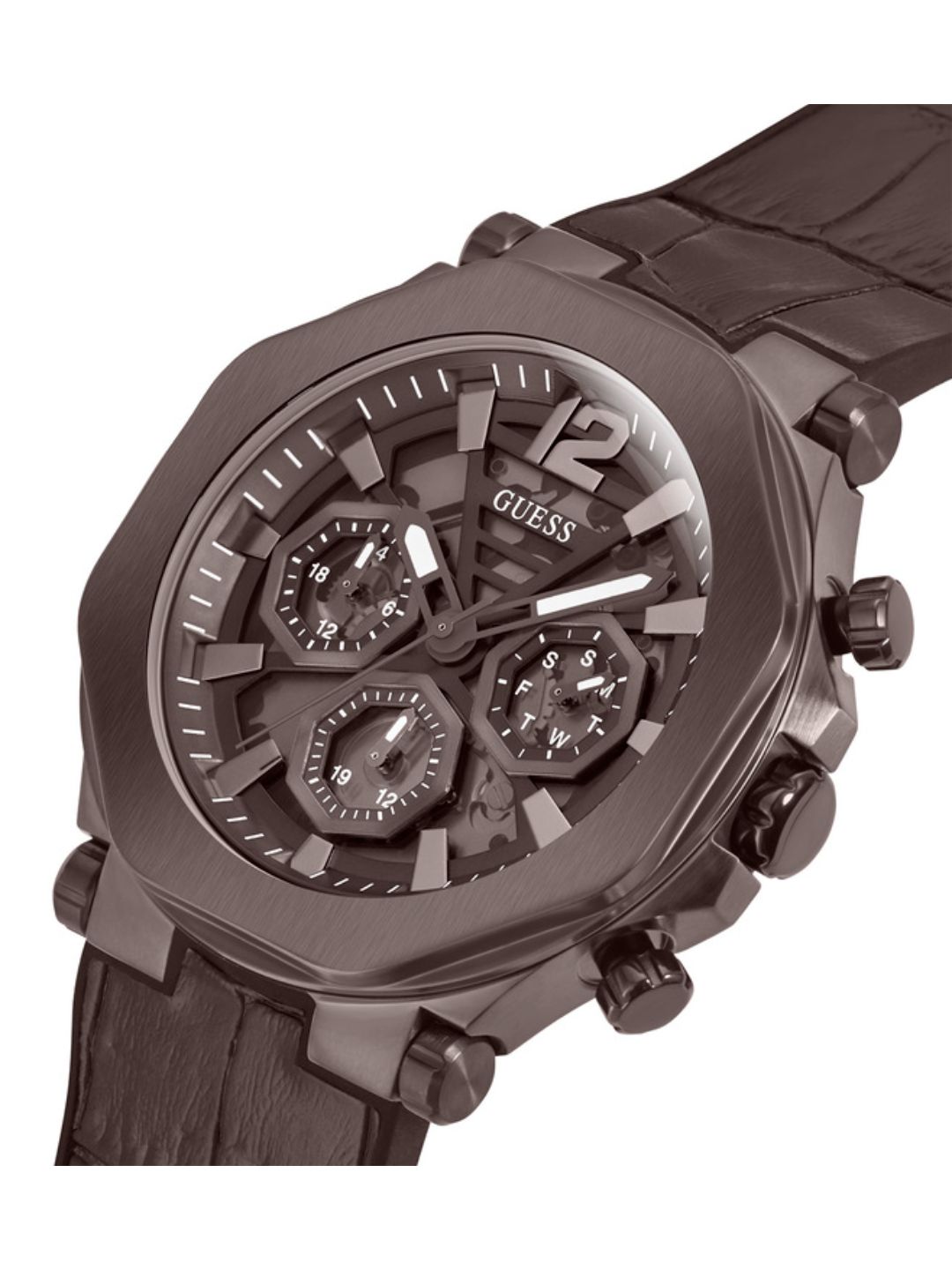 Guess Brown Dial Men Analog Watch GW0492G2