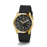 Guess Mens 22 mm Max Black Dial Silicone Analog Watch GW0494G2