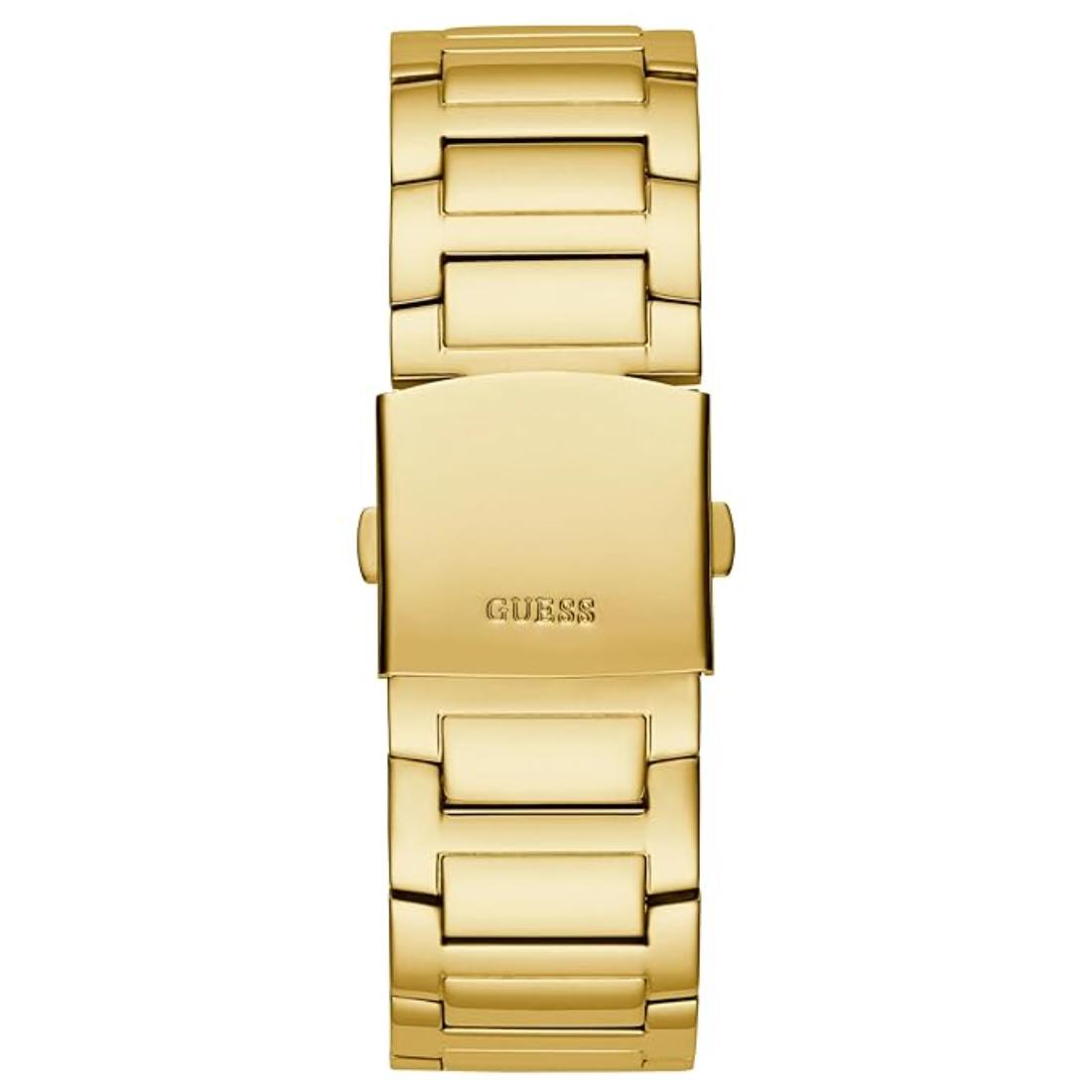 Guess Men 48 mm Gold Dial Multi-Function Analog Watch - GW0497G2