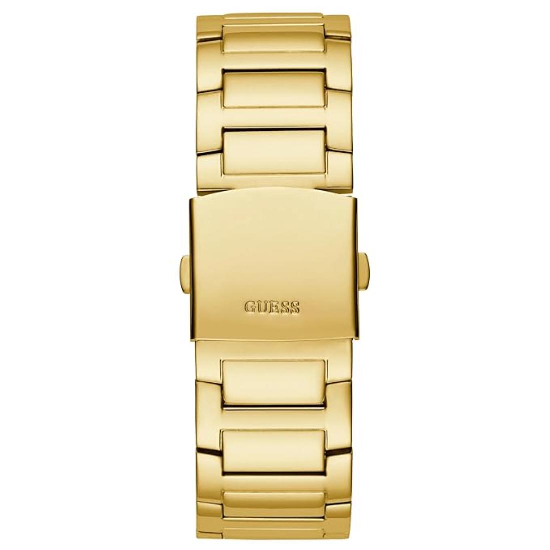 Guess Men 48 mm Gold Dial Multi Function Analog Watch GW0497G2