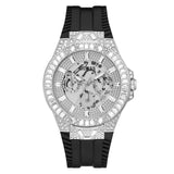 Guess 44 mm Silver Dial Men Analog Watch GW0498G1