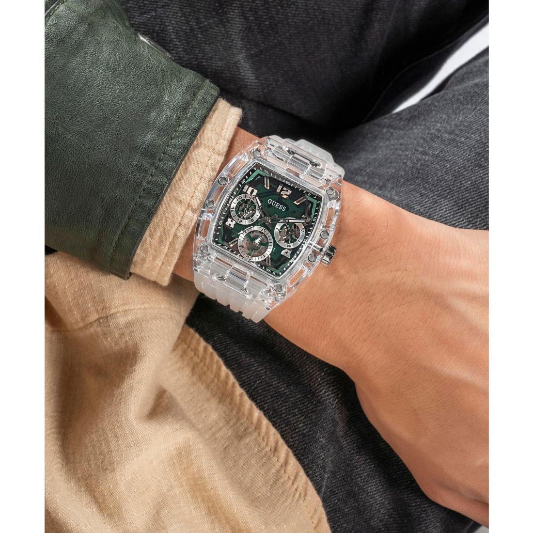 Guess Green Dial 41.5 mm Men Analog Watch - GW0499G8