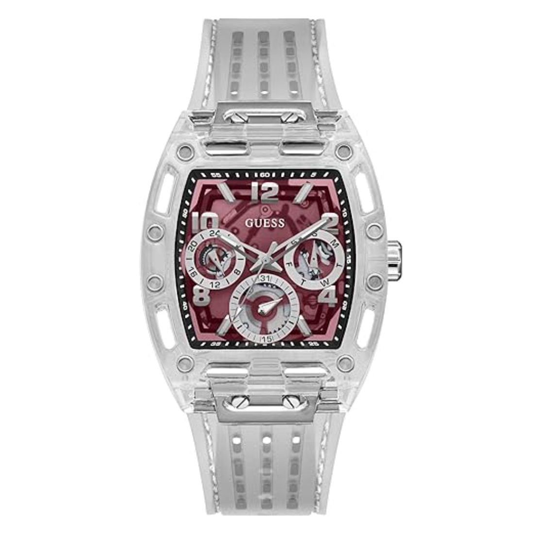 Guess Phoenix 41.5 mm Red Dial Multi-Function Men Watch- GW0499G9