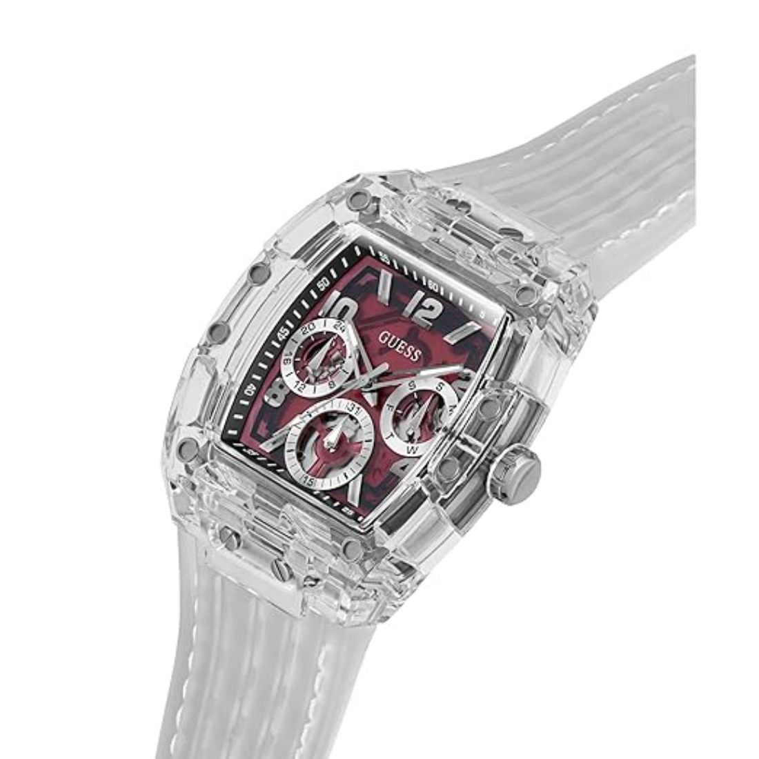 Guess Phoenix 41.5 mm Red Dial Multi-Function Men Watch- GW0499G9