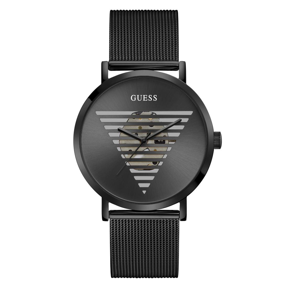 Guess Men 44 mm Black Dial Analog Watch GW0502G2