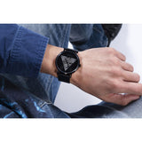 Guess Men 44 mm Black Dial Analog Watch GW0502G2