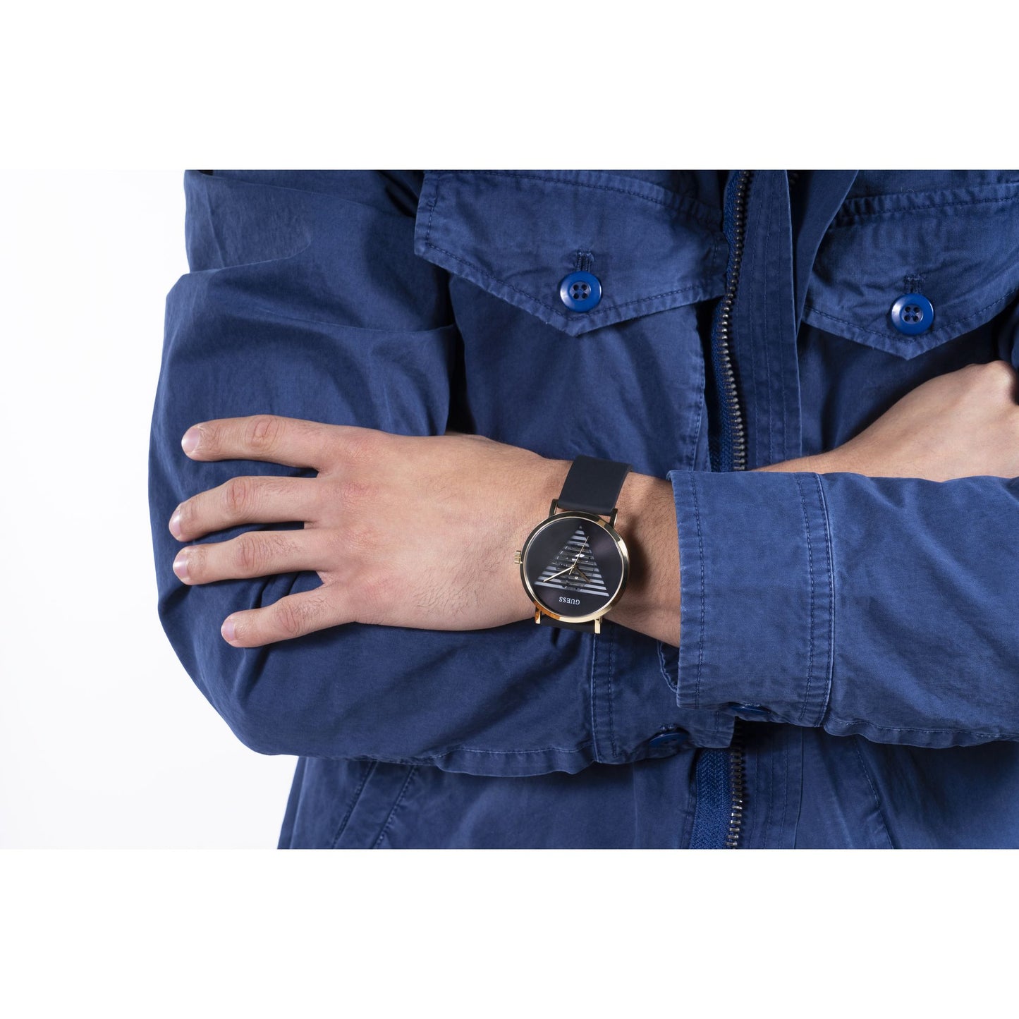 Guess Trend 44 mm Black Dial Men Analog Watch GW0503G1