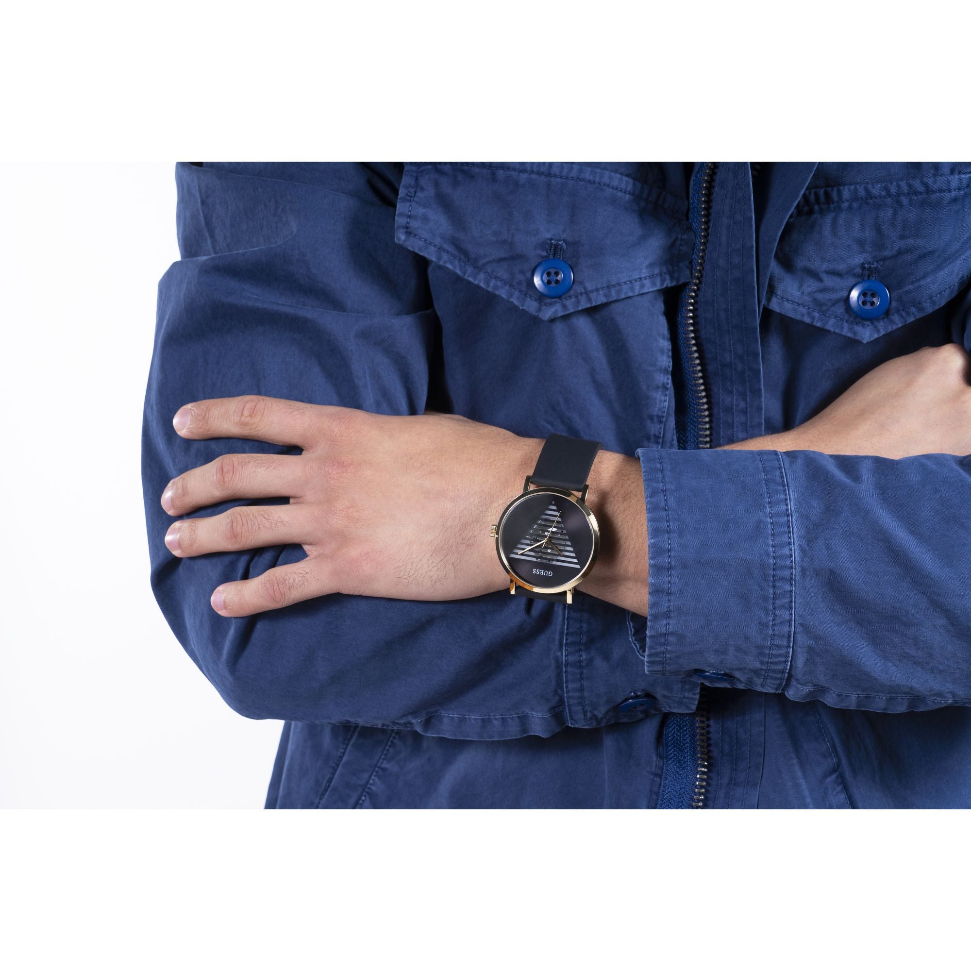 Guess Trend 44 mm Black Dial Men Analog Watch GW0503G1