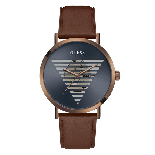 Guess Men 44 mm Navy Dial Analog Watch- GW0503G4