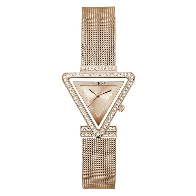 Guess Women 34 mm Gold Dial  Stainless Steel Analog Watch GW0508L3