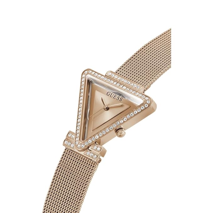 Guess Women 34 mm Gold Dial  Stainless Steel Analog Watch GW0508L3