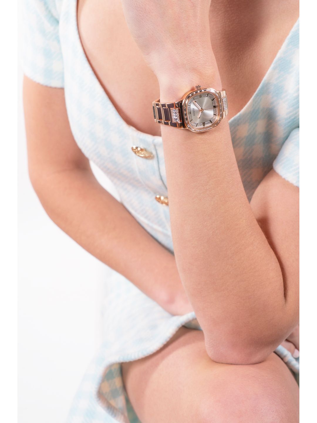 Guess 32 mm Ladies Dress Silver Watch GW0511L3