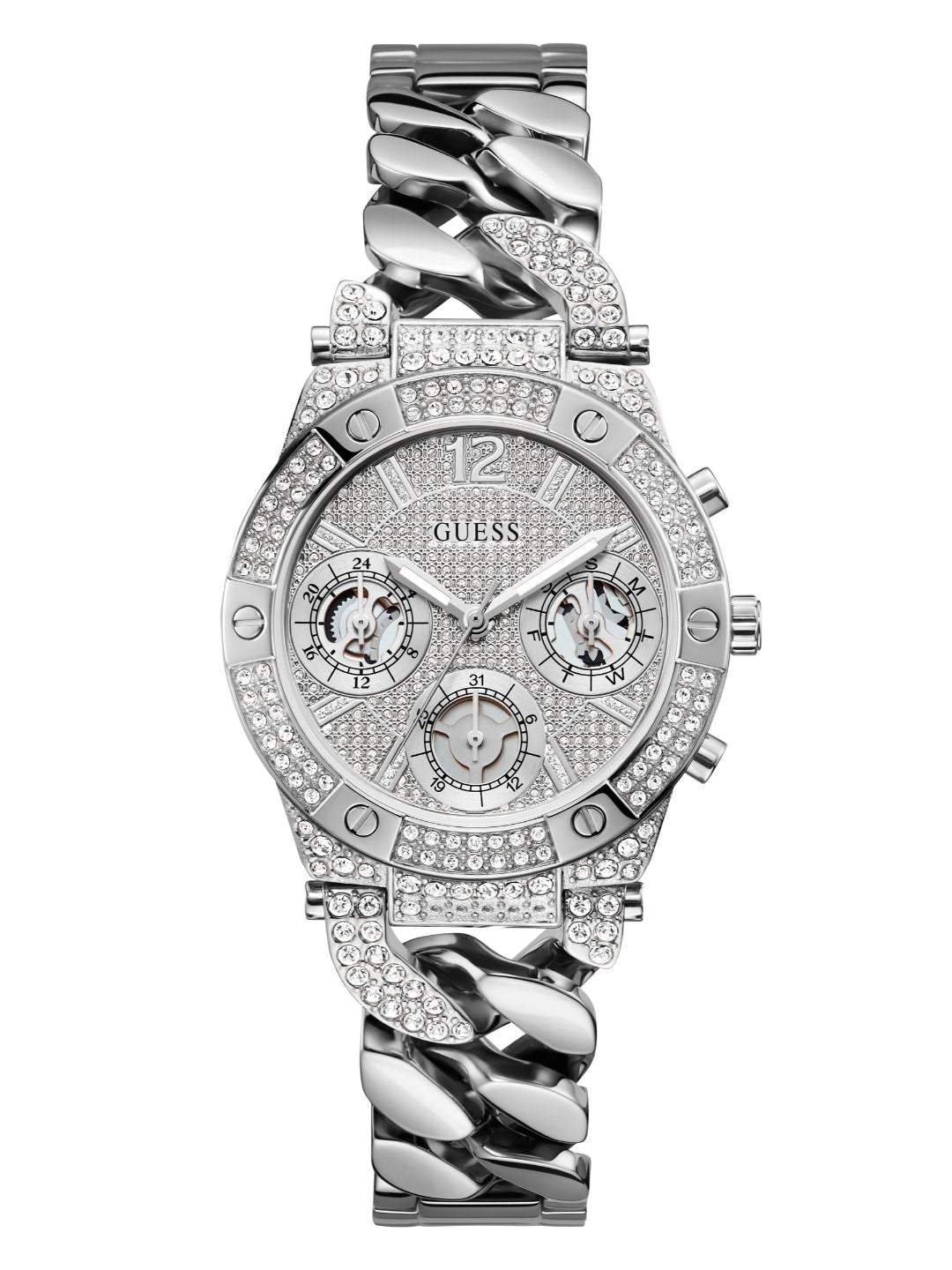 Guess 36 mm Ladies Trend Silver Watch GW0513L1
