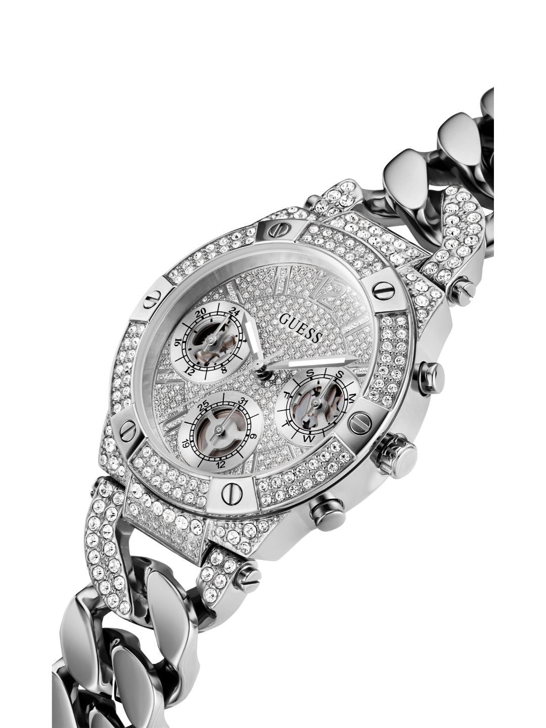 Guess 36 mm Ladies Trend Silver Watch GW0513L1
