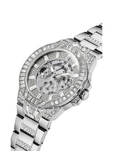 Guess 44 mm Mens Trend Silver Watch GW0516G1